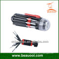 With LED Torch 8 IN 1 One Multi Names OF All Screwdriver